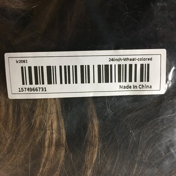 24" Layered with bangs Wheat-Colored Wig - Picture 11 of 11